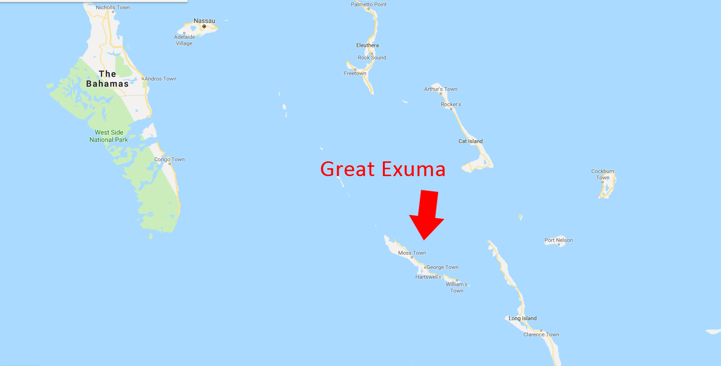 Exuma Cays Map Stunning Island Chain In The Bahamas Exuma Cays Map Stunning Island Chain In The Bahamas